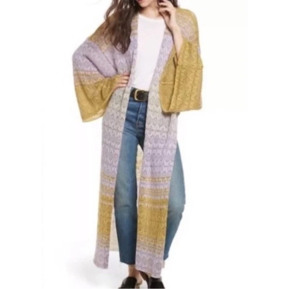 RARE Free People Midnight Reflections Cardigan